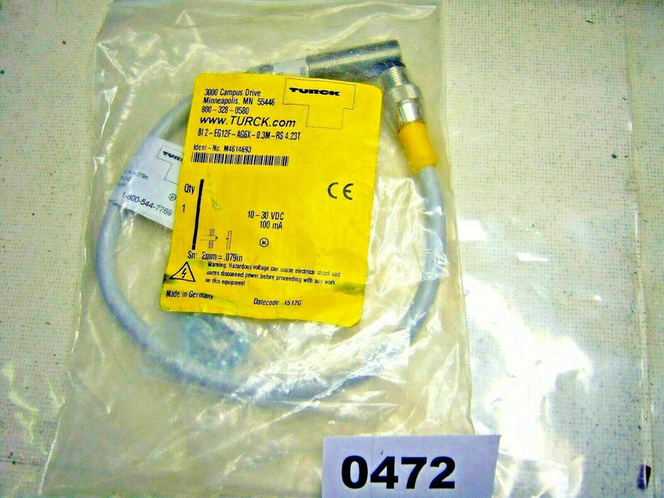 Turck Proximity Sensor Bl2-EG12F-AG6X-0.3M-RS