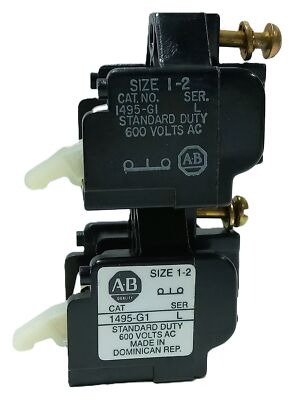 Allen-Bradley 1495-G1 600 V AC 1NC Size 1 Auxiliary Contact for Contactor