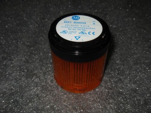Allen-Bradley 855T-B24DN5 Steady Incandescent Amber Stack Light