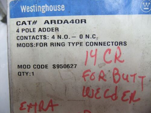Westinghouse 4 Pole Adder DC ARDA40R