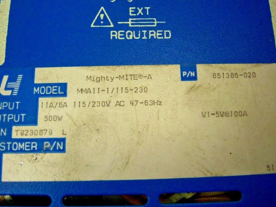 L & H Research Mighty-Mite CNC Power Supply MMA11-1/115-230