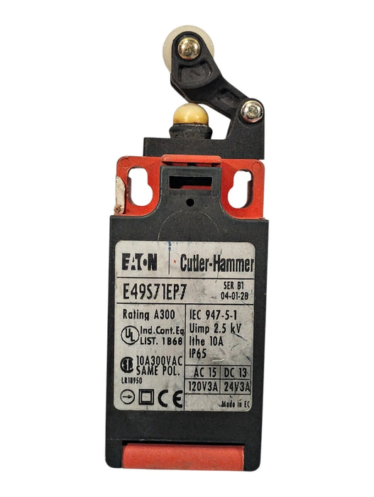 Cutler-Hammer E49S71EP7 Ser B1 10 A Roller Plunger Limit Switch