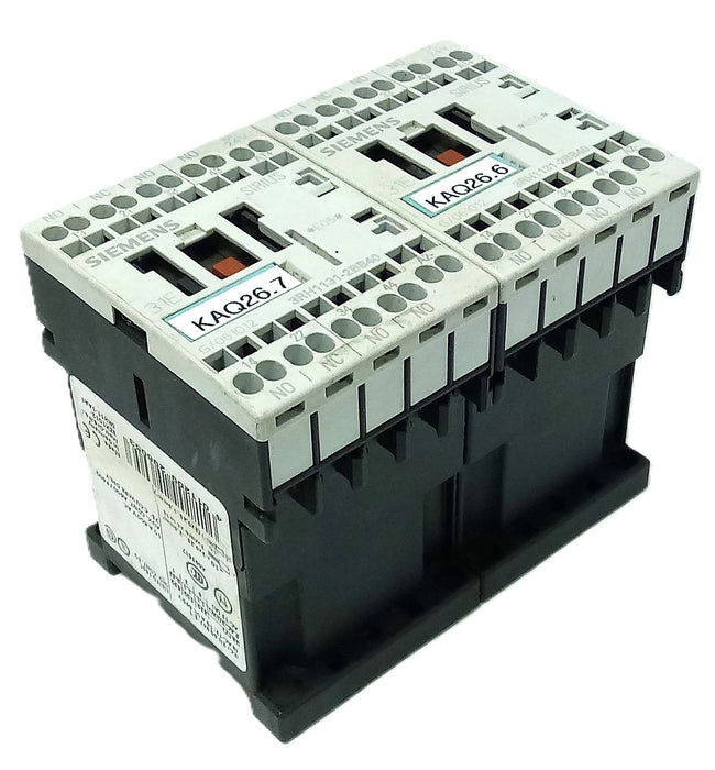 Siemens 3RH1131-2BB40 600 V 10 A Control Relay w/ 24 V DC Coil