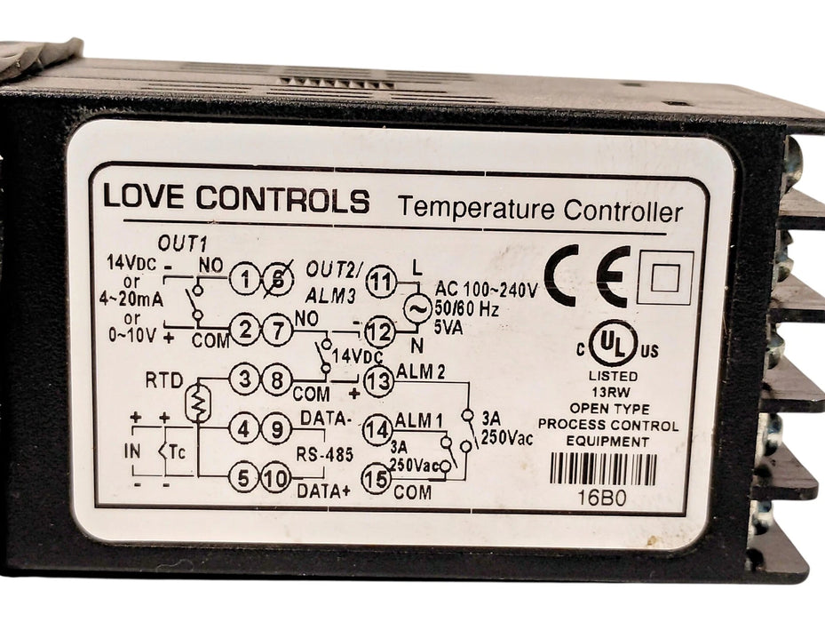 Love Controls 16B-33 250 V AC 5 A Temperature Controller