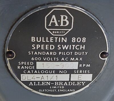 Allen-Bradley DL4-A1X1 Speed Switch