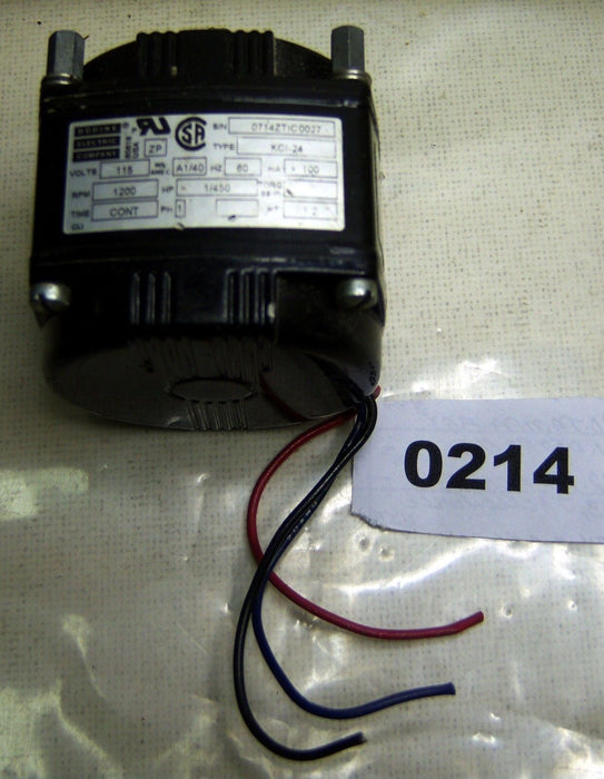 Bodine Motor KCI-24 1200RPM 115VAC