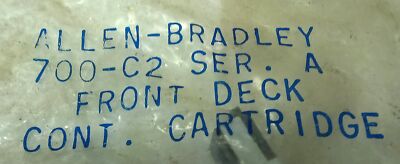 Allen-Bradley 700-C2 Front Deck Contact Cartridge For Relay