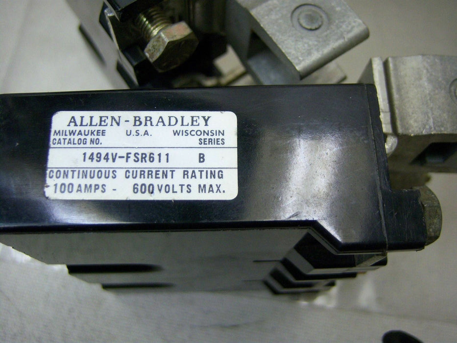 2 Allen-Bradley Trailer Fuse Blocks 100A 1494V-FSR611