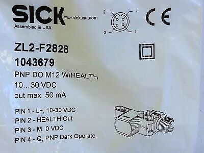 SICK ZL2-F2828 1043679 10-30VDC Photoelectric Sensor