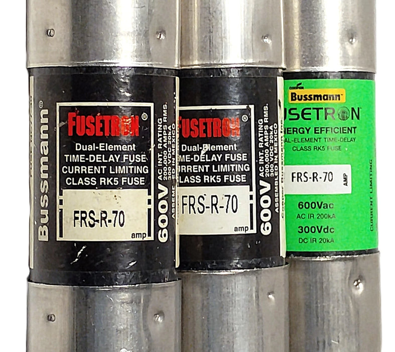 Bussmann FRS-R-70 600VAC/300VDC 70 A Current-Limiting Time-Delay Fuse