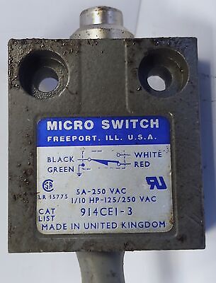 Honeywell 914CE1-3 MICRO SWITCH Limit Switch