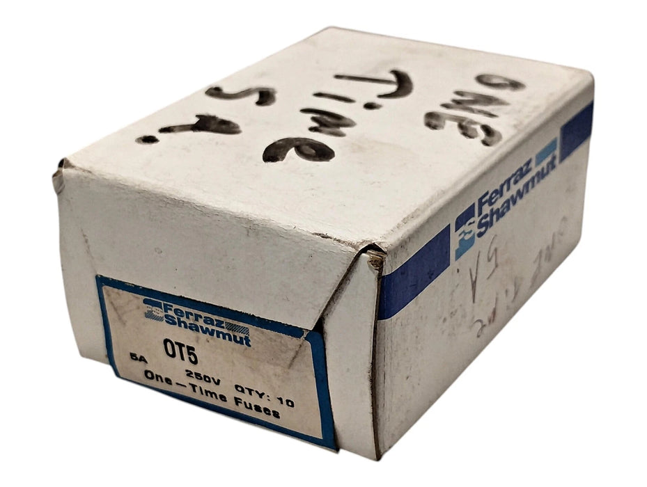 Ferraz Shawmut OT5 250 V AC/DC 5 A Fast-Acting One-Time Fuses