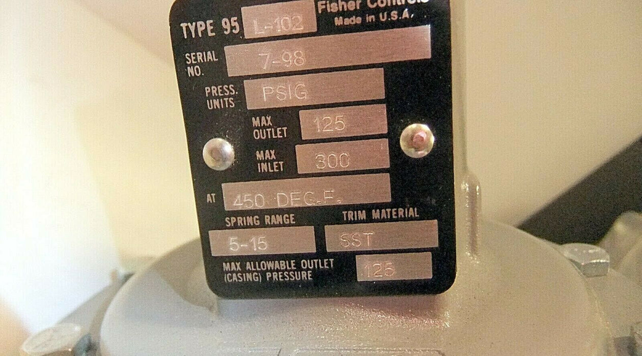 Fisher Controls Pressure Regulator 95L-102