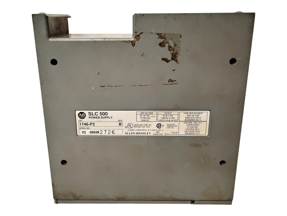 Allen-Bradley 1746-P2 Ser B SLC 500 5-24 V DC PLC Power Supply