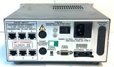 Edwards D38661000 6 Input 45-70 Hz Triple Display Active Vacuum Gauge Controller