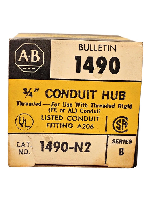 Allen-Bradley 1490-N2 Series B 3/4 in NPT Threaded Metal Conduit Hub