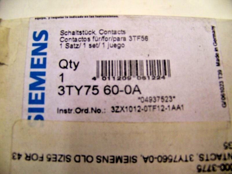 Siemens Contact Kit SZ 5 3TY75 60-OA