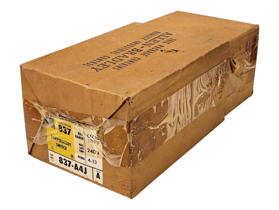 Allen-Bradley 837-A4J Series A 60-190F Temperature Switch in NEMA 4,13 Enclosure