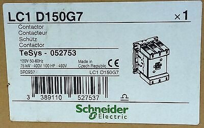 Schneider Electric LC1D150G7 120 V AC 150 A 3 Pole Contactor