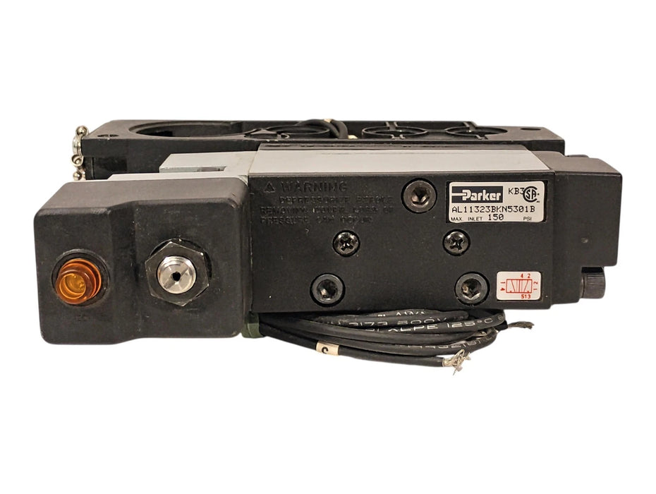 Parker AL11323BKN5301B 150 psi Pneumatic Solenoid Valve w 110/120 V AC Coil