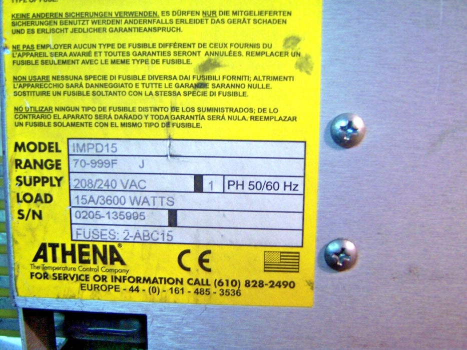 Athena Temperature Controller IMPD15