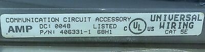 AMP 406331-1 48 Port CAT 5e RJ-45 Patch Panel
