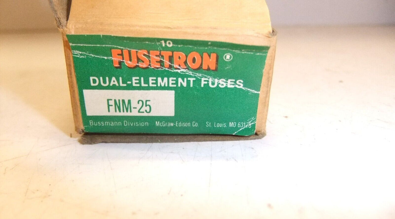 10 Fusetron Fuses FNM-25