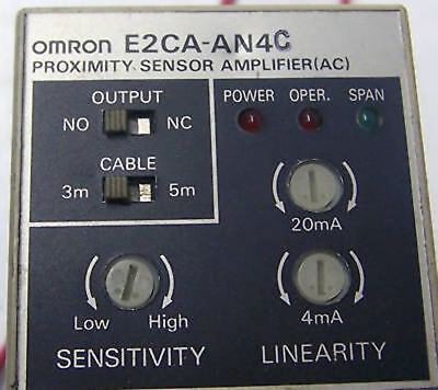 OMRON AMPLIFIER WITH BASE P/N E2CA-AN4C
