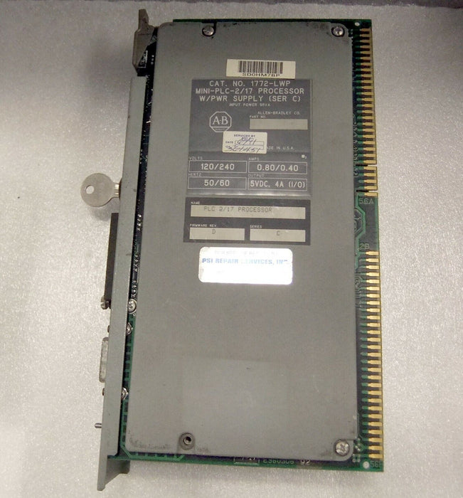 Allen-Bradley Processor Module & Power Supply 1772-LWP With KEY