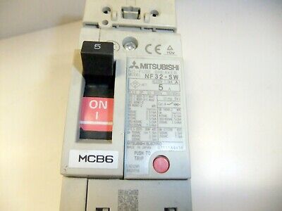 Mitsubishi Circuit Breaker 2P 5A NF32-SW