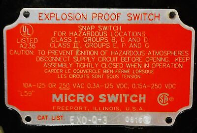 Honeywell EXD-Q-3 Limit Switch