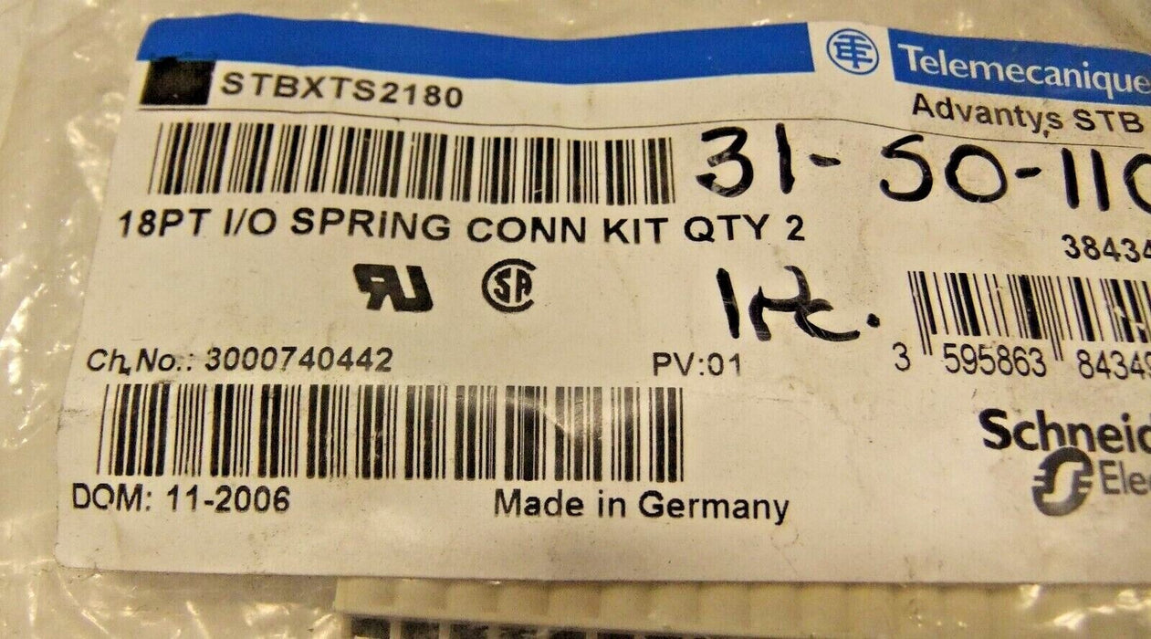 Telemecanique 18 PT I/O Spring Connector Kit STBXTS2180
