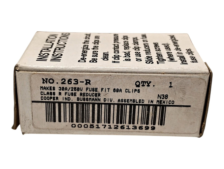 Bussmann 263-R 250 V 30 A Fuse Reducer Kit for Class R Fuses