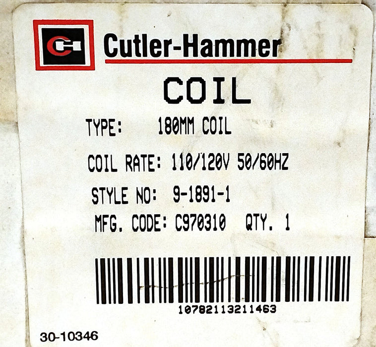 Cutler-Hammer 9-1881-1 C970310 110/120 V AC 180mm Coil for Contactors