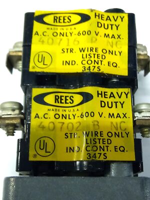 REES 600 V AC Red Illuminated Push-Pull Button