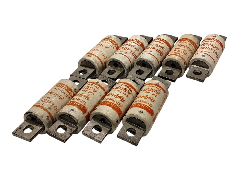 Gould Shawmut A50P100-4 500 V 100 A Very Fast-Acting Current-Limiting Fuses