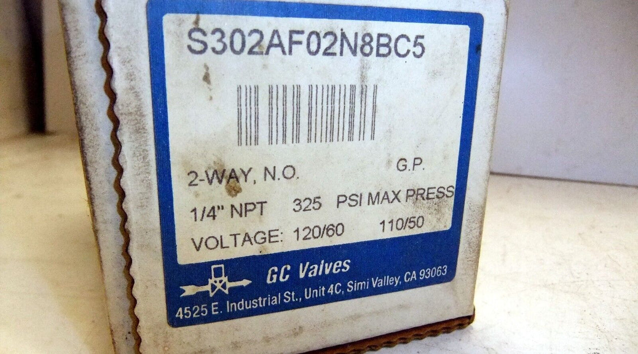 GC Valves 1/4" NPT S302AF02N8BC5