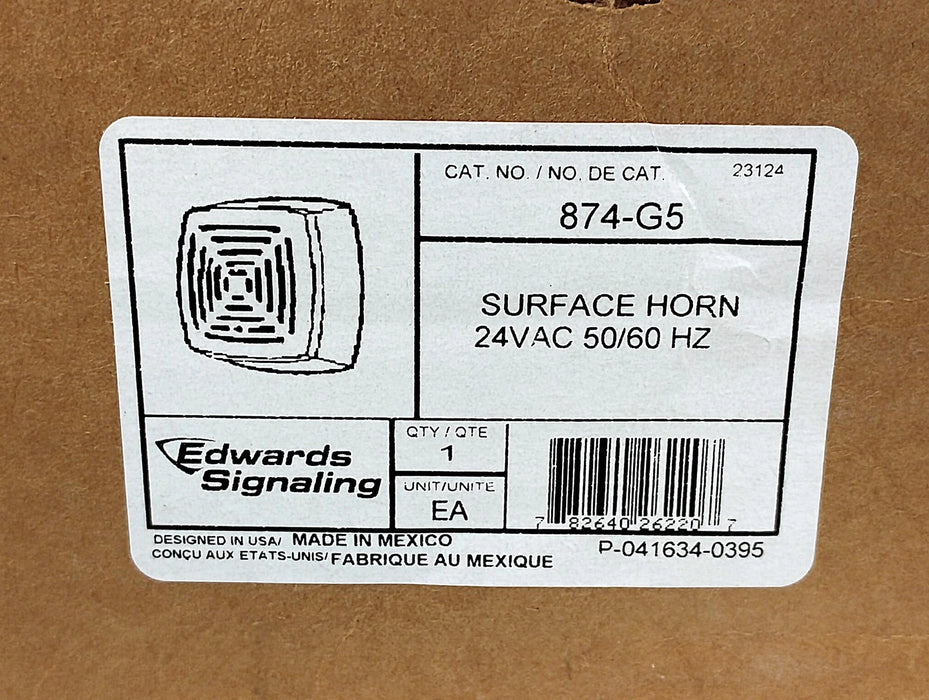 Edwards Signaling 874-G5 24 V AC 113 dB Vibrating Horn