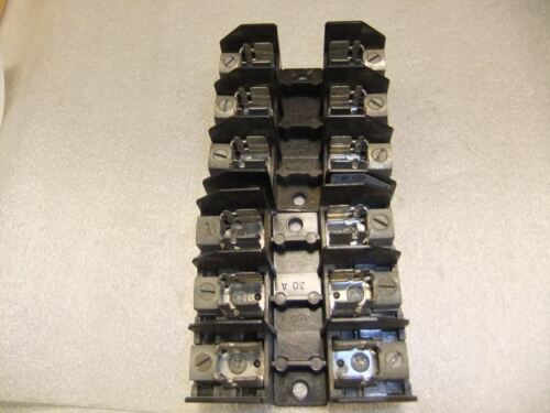 Lot of 2 Marathon Fuse Holders F30A3B 30A 3P 250VAC