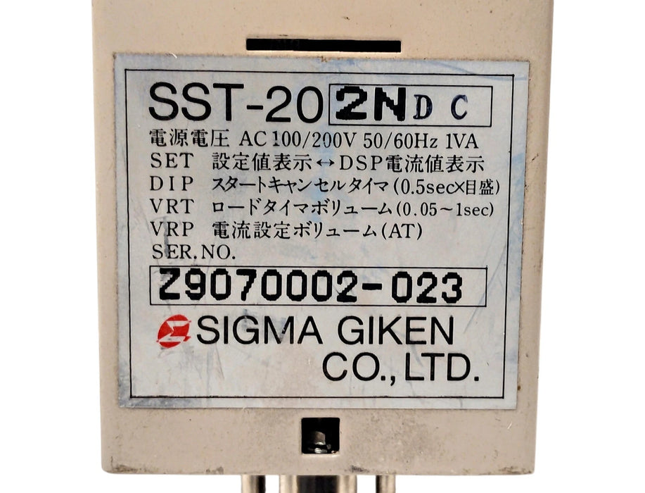 Sigma Giken SST-202NDC 100/200 V AC PLC Current Relay w/ Display