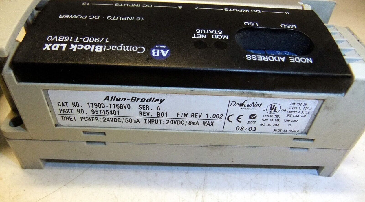 Allen-Bradley Compact Block, Expansion Unit 1790DT16BV0 1790-TOB16X