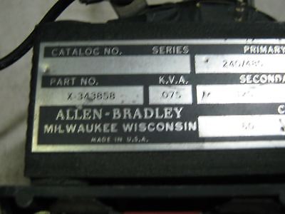 Allen-Bradley X-343858 Transformer