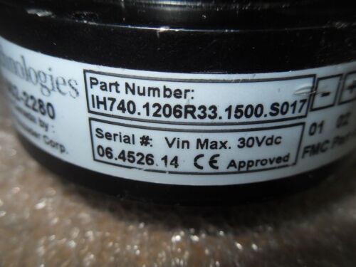 FMC Technologies IH740.1206R33.1500.S017 3112-301-067 Encoder