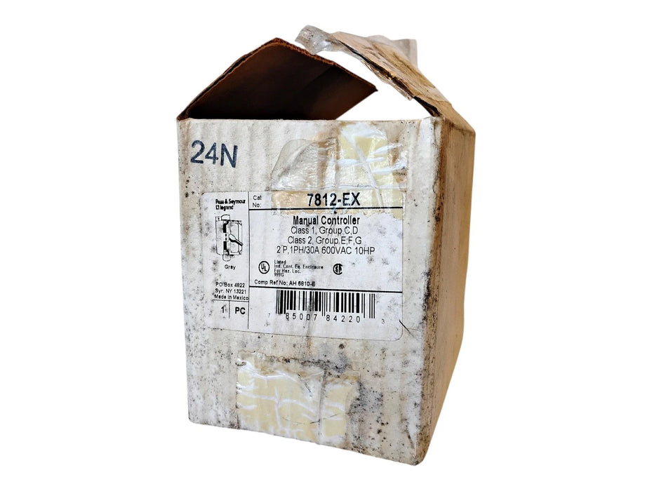 Pass & Seymour 7812-EX 600 V AC 1 PH / 30 A 10 HP 2 P Manual Controller