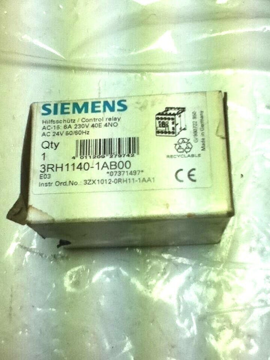 Siemens 3RH1140-1AB00 CONTROL RELAY