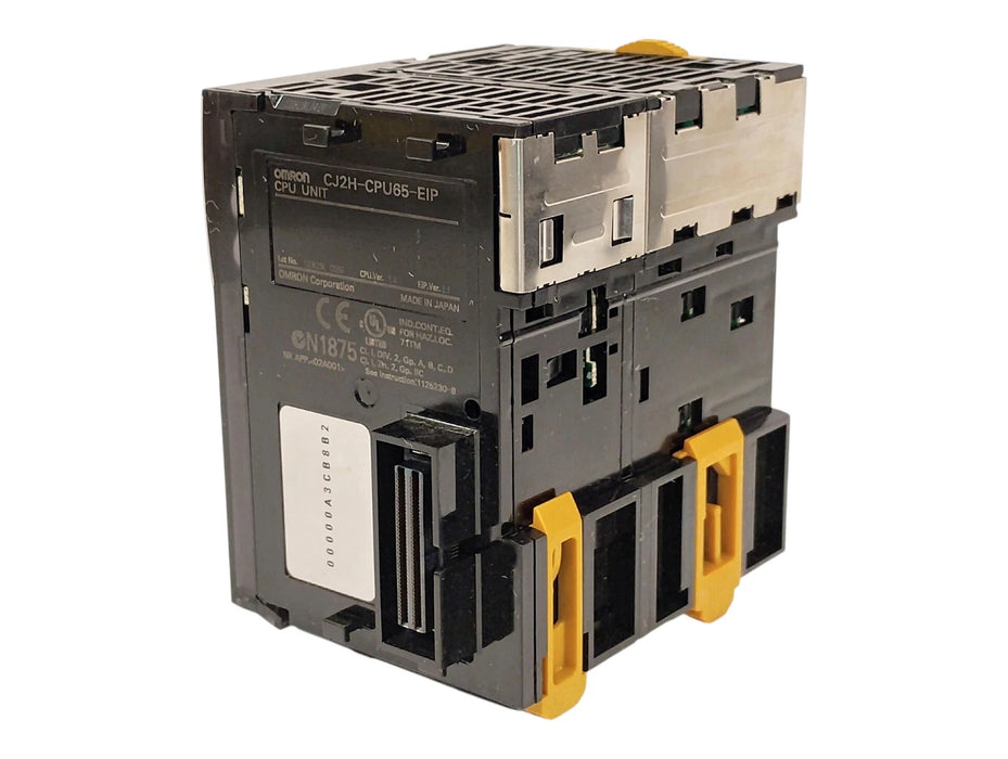 Omron CJ2H-CPU65-EIP PLC CPU Unit w/ Ethernet Port and 32K Word Memory