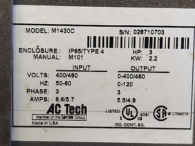 AC Tech M1430C AC Inverter Drive