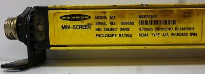 Banner Engineering MSE2424Y Mini-Screen Safety Light Curtain Emitter