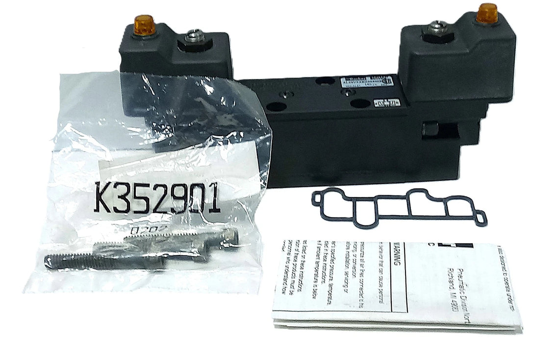 Parker AL43VXXBK05300B 150 psi Double-Acting Solenoid Valve w/ 110/120 V AC Coil