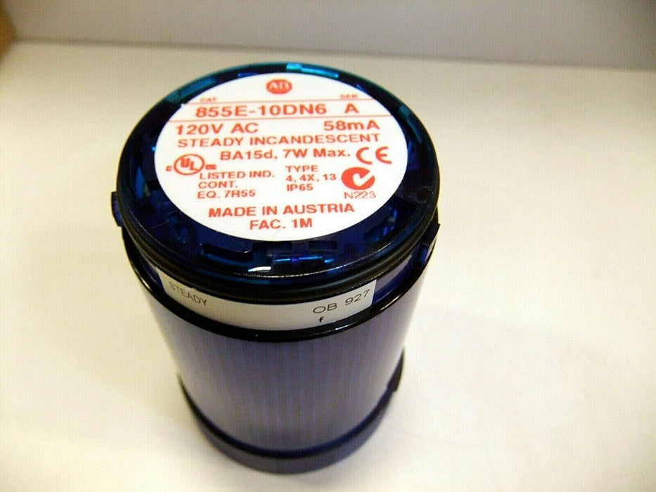 Allen-Bradley Blue Steady Incandescant 855E-10DN6